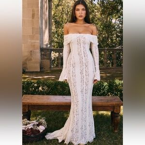 House of CB Off-Shoulder white dress Belle